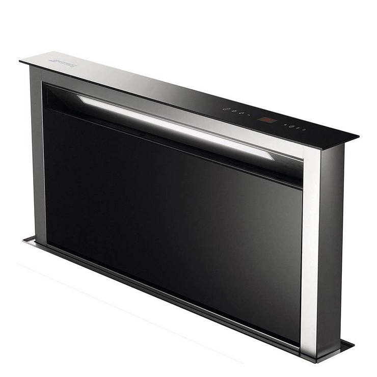 Smeg, Campana de cocina de isla downdraft 90cm negro Costco México