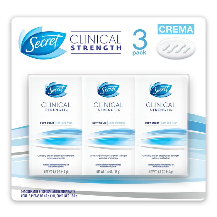 DesodoranteAntitranspirante en Crema, Secret Clinical Costco México