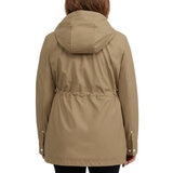 Teddi Rose Chamarra impermeable para Dama Café Mediana