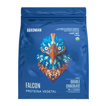 Birdman Falcon Proteína Vegetal Orgánica Sabor Doble Chocolate 1.5 kg