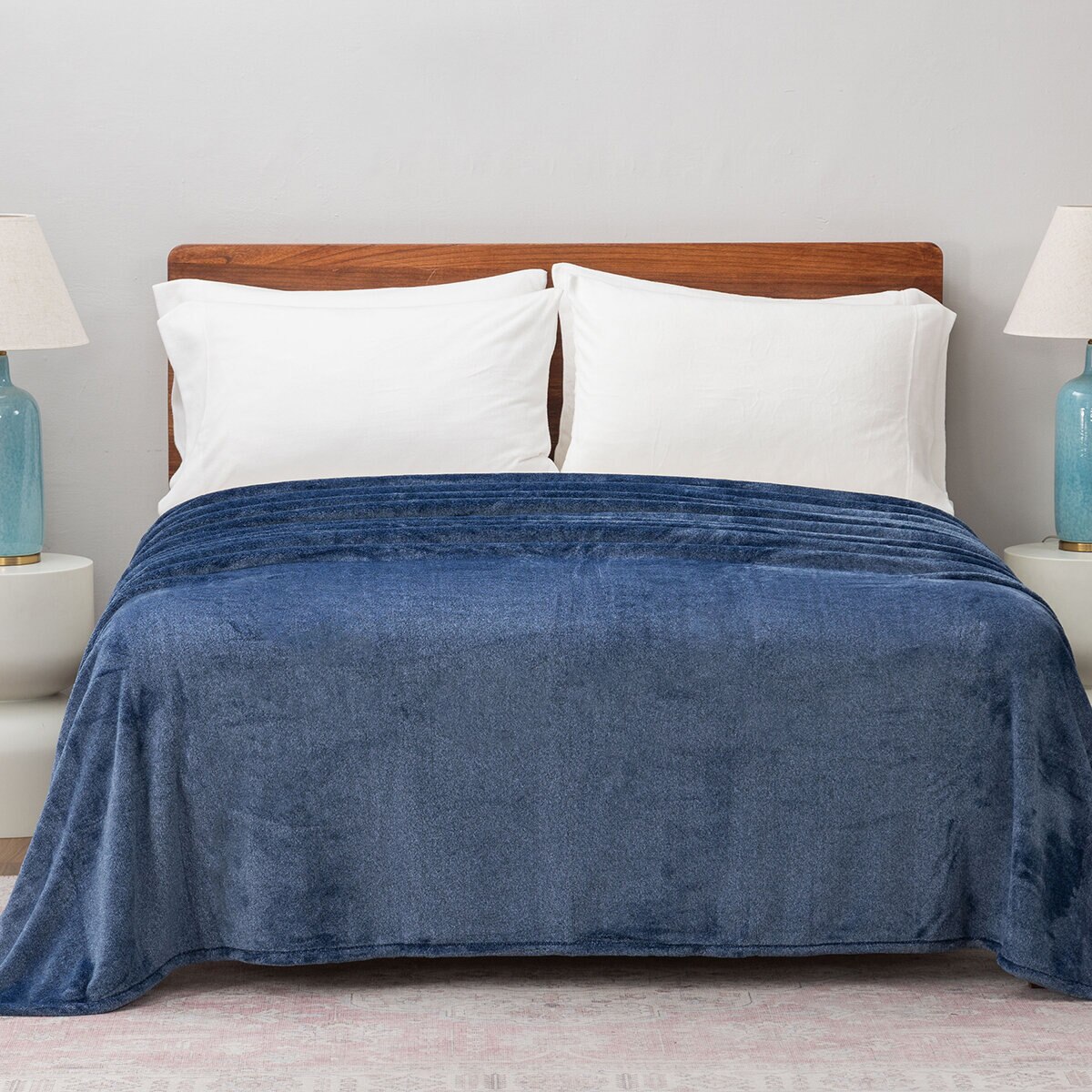 Berkshire Life, Cobija, Tamaño King, Color Azul Berkshire Life, Cobija, Tamaño King, Color Azul