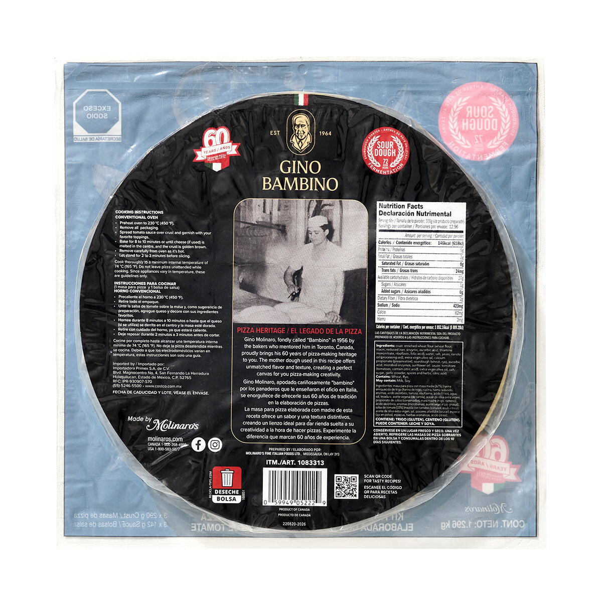 Gino Bambino Pizza Kit 3 pzas