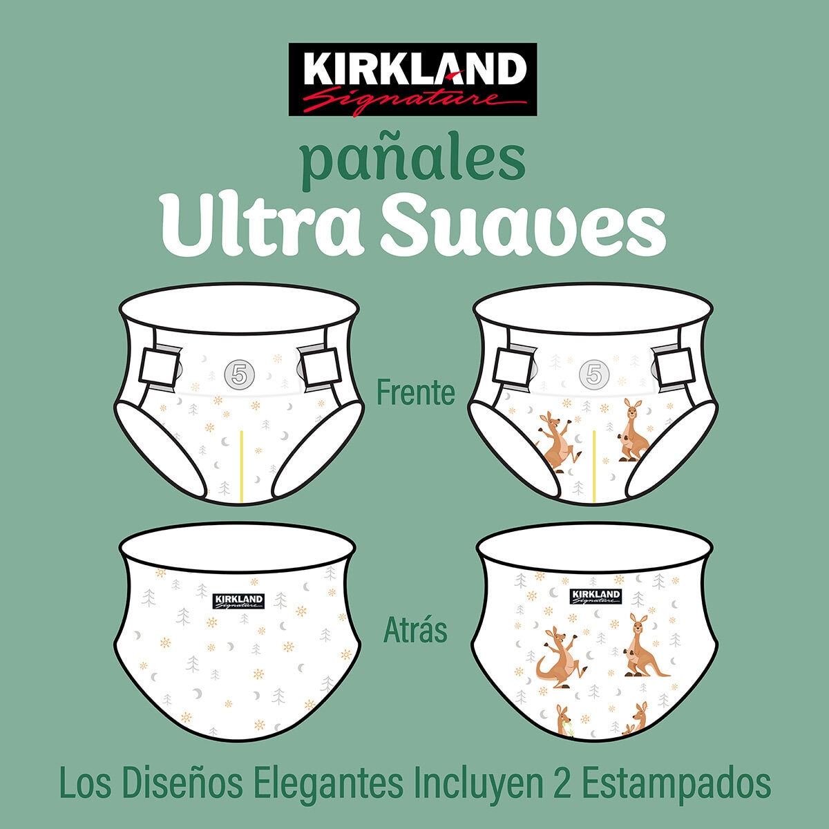 Kirkland Signature Pañales Etapa 5 Unisex 168 pzas Kirkland Signature Pañales Etapa 5 Unisex 168 pzas