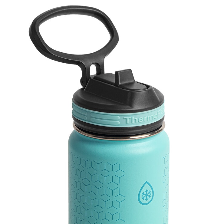 ThermoFlask 2 Botellas de Acero Inoxidable con Aislamiento al Vacío de Doble Pared Gris/Azul