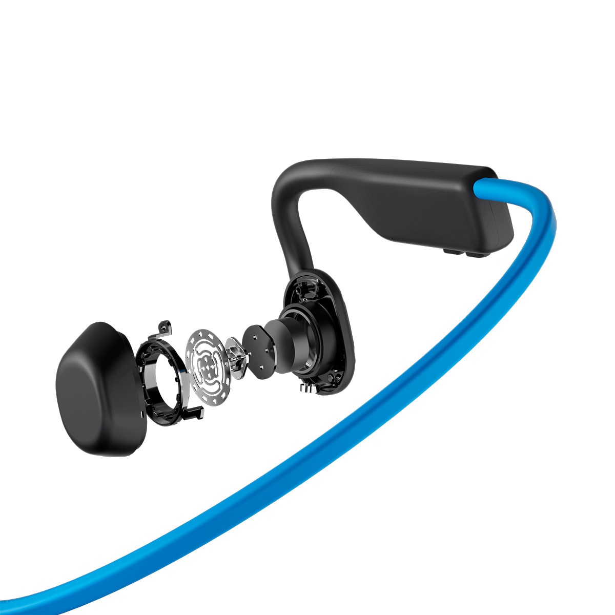 Aftershokz, Audífonos de Conducción Ósea Inalámbricos, Open Move, Azul