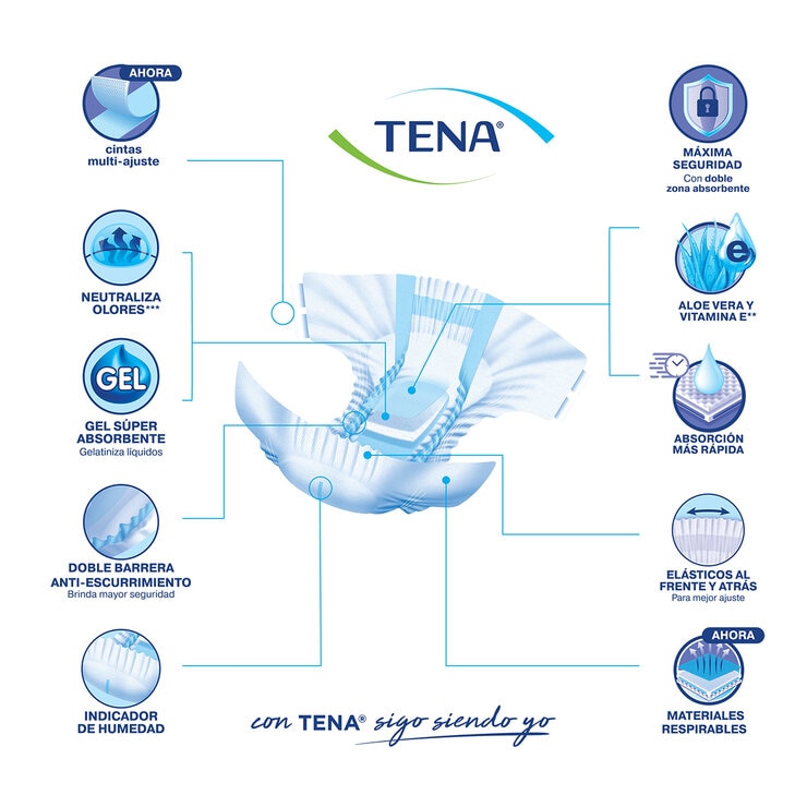 Tena Slip Supreme Mediano 60 pzas