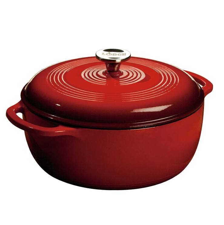 Cocotte Double Lodge 25cm - Fonte Pré-assaisonnée - Cocotte + Poêle Couvercle - Pour Four/feu/induction
