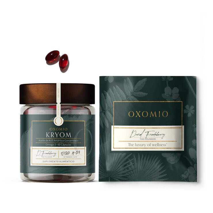 Oxomio Kryom Aceite de Krill Antártico Concentrado 60 cápsulas + Eco Refill de 60 Cápsulas Oxomio Kryom Aceite de Krill Antártico Concentrado 60 cápsulas + Eco Refill de 60 Cápsulas