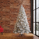Árbol de Navidad Nevado Pre-Iluminado 2.2m con 1,150 Luces Radiant Micro LED