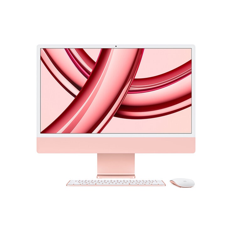Apple iMac 24" 256GB 4.5K Chip M3 Rosa CPU de 8 núcleos GPU de 8 núcleos