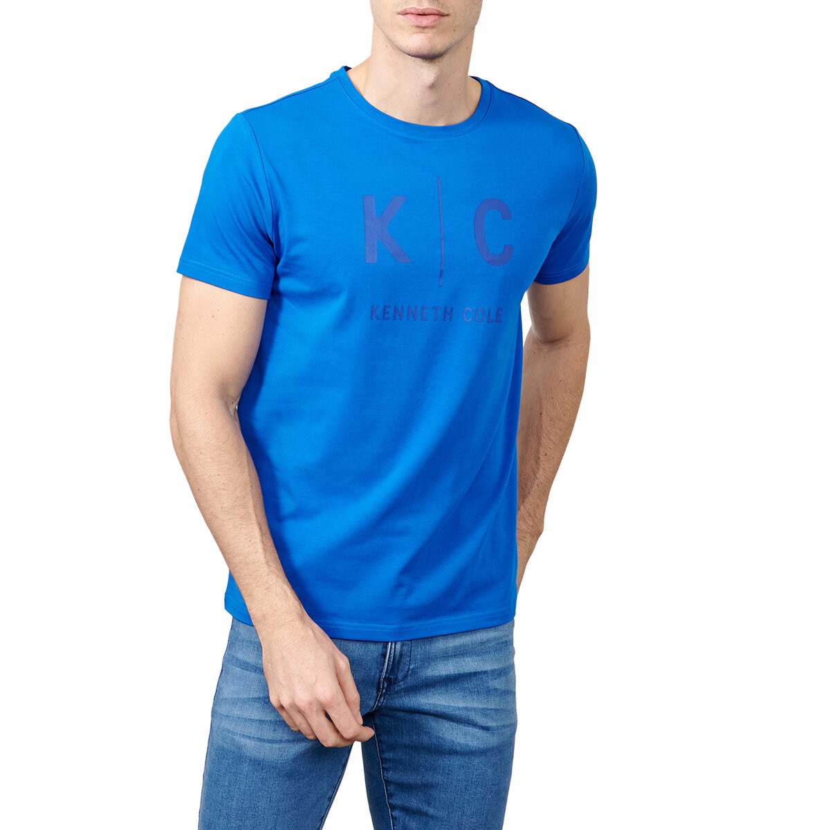 Kenneth Cole Playera para Caballero Azul Mediana