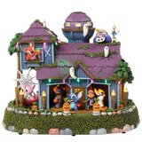 Casa de Halloween Animada de Stitch con Luces y Música