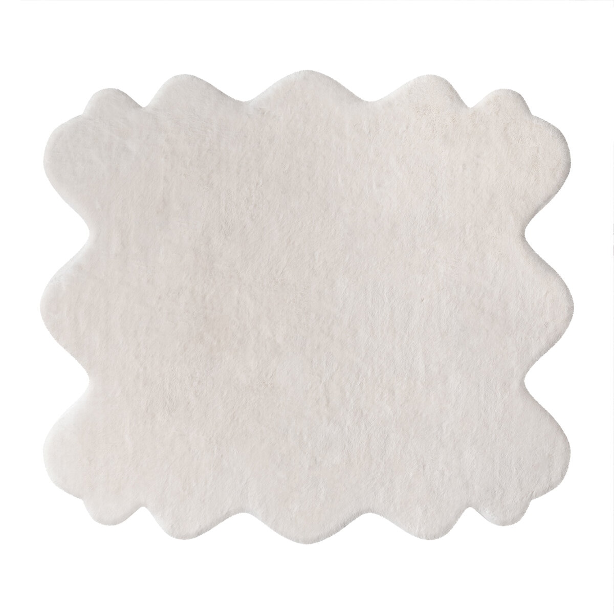 Mon Chateau Luxury Collection Tapete de Pelo Sintético 177cm x 160cm, Blanco