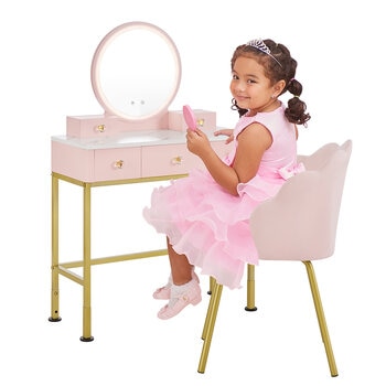 Juego de Tocador con Silla para Niñas