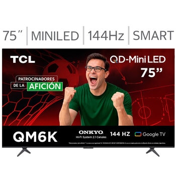 TCL Pantalla 75" MINI LED 4K Google TV