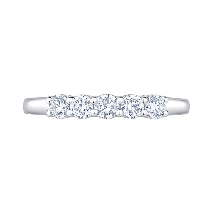 Anillo de Diamantes 0.50ctw, Oro Blanco 14K