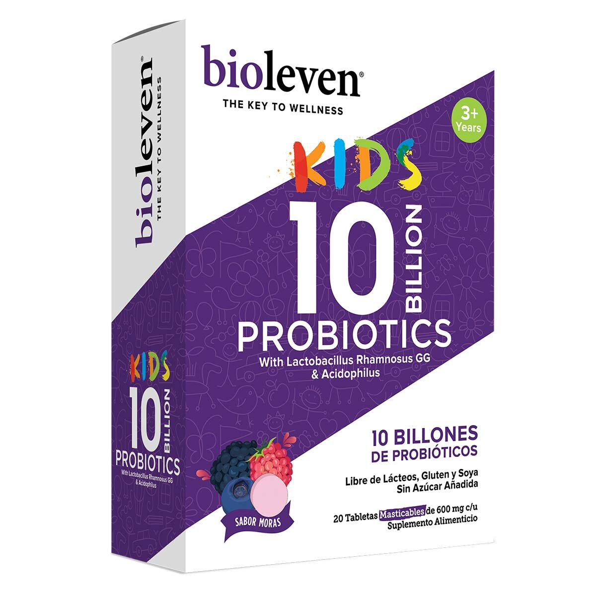 Bioleven Kids Probióticos 10 Billones 2 Cajas con 20 Tabletas c/u