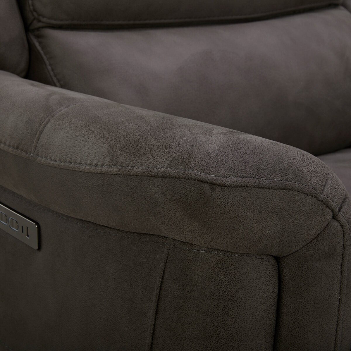 GilmanCreek Furniture, Sofá seccional de tela con 3 reclinables eléctricos y 3 reposacabezas eléctricos