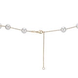 Collar de Perla Cultivada Agua Dulce, 45.72cm, Oro Amarillo de 14K