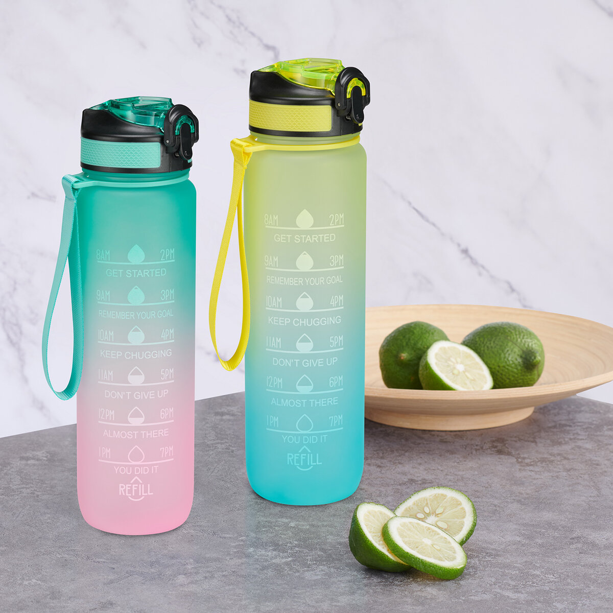 Juego de 2 Botellas Rosa 880 ml