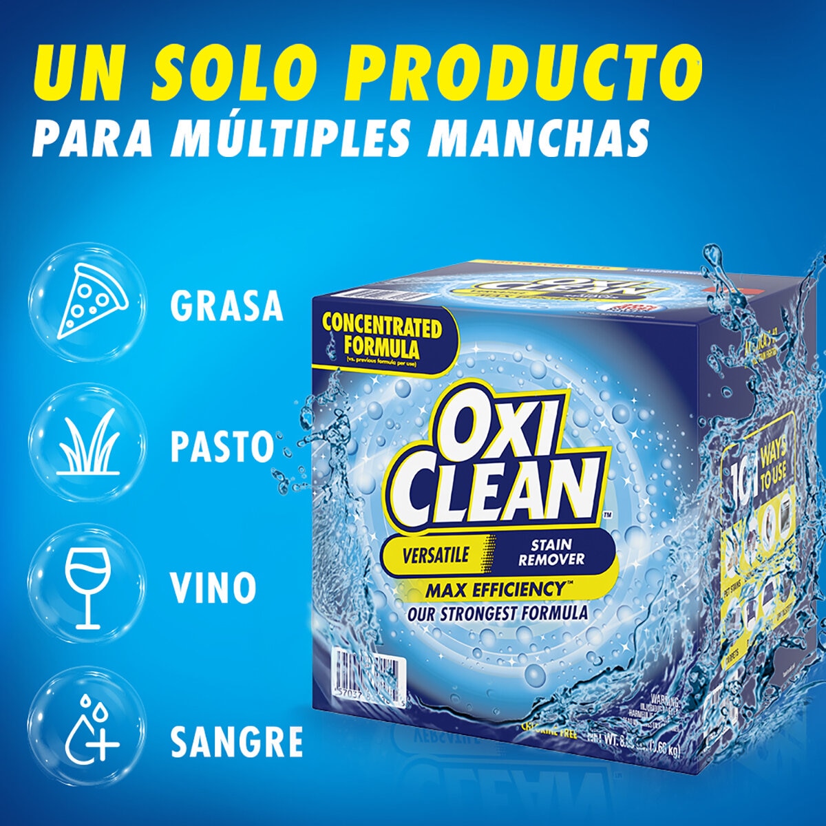 OxiClean Max Detergente en Polvo para Ropa 3.6 kg