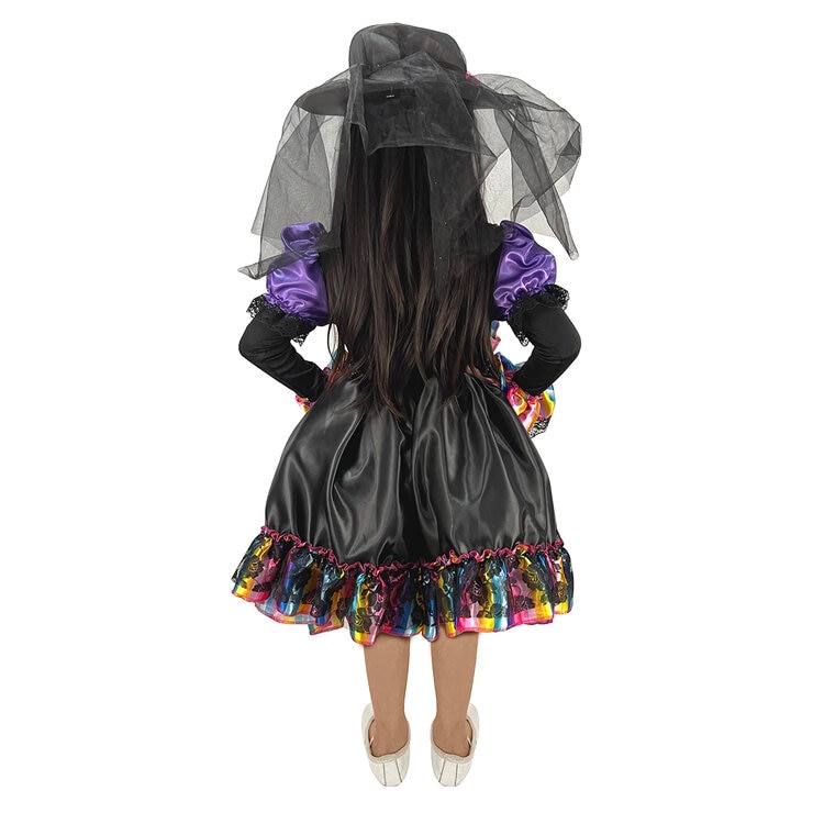 Creepy Monster Disfraz Para Niña Catrina Morada