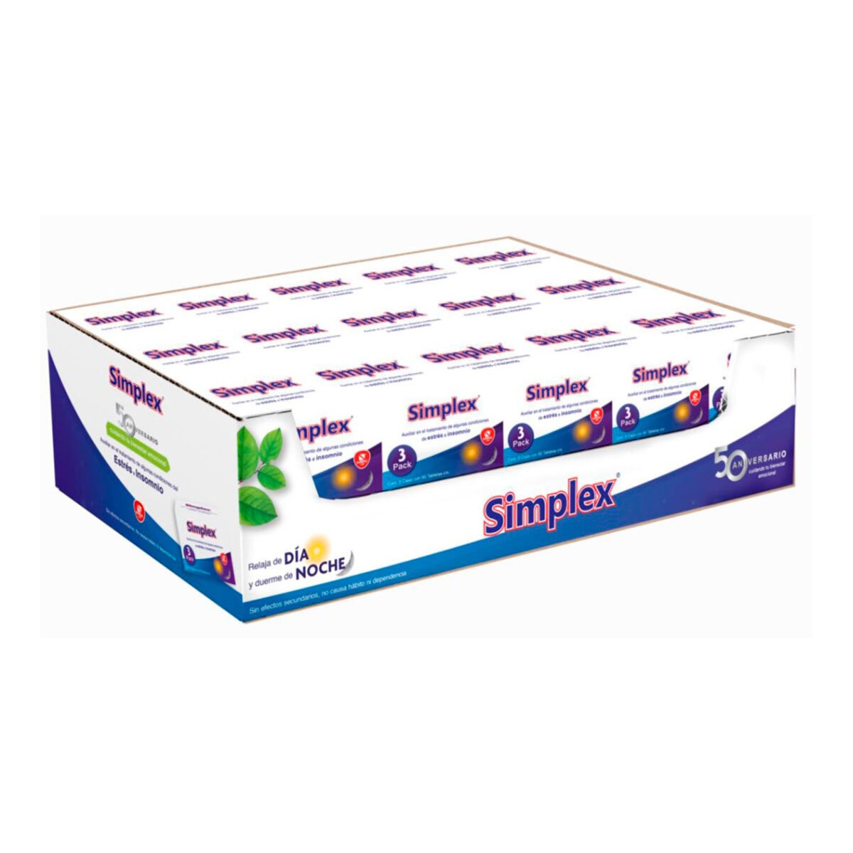 Simplex 3 paquetes de 60 tabletas c/u