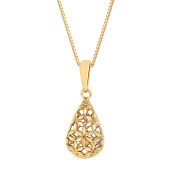 Collar con Dije, Oro Amarillo de 14K