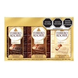 Ferrero Rocher Tabletas De Chocolate 3 pzas de 90g