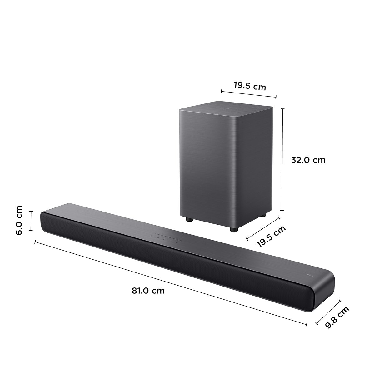 TCL S55H Barra de sonido 2.1 Canales