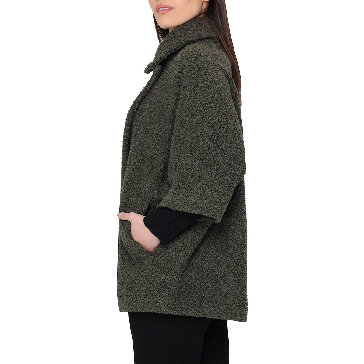 Nicole Miller Original Chamarra para Dama Verde Grande / Extra Grande