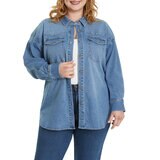 Gloria Vanderbilt Sobre camisa para Dama Azul Mediana