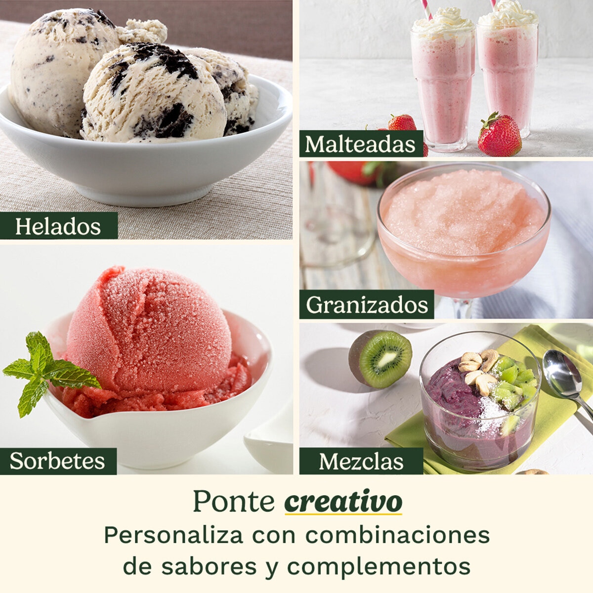 Cuisinart, Máquina para hacer Helados 5 en 1 FastFreeze Cuisinart, Máquina para hacer Helados 5 en 1 FastFreeze