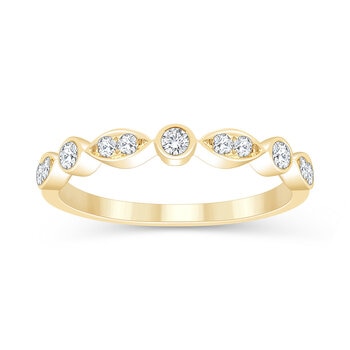 Anillo, Diamantes 0.23ctw, Oro Amarillo