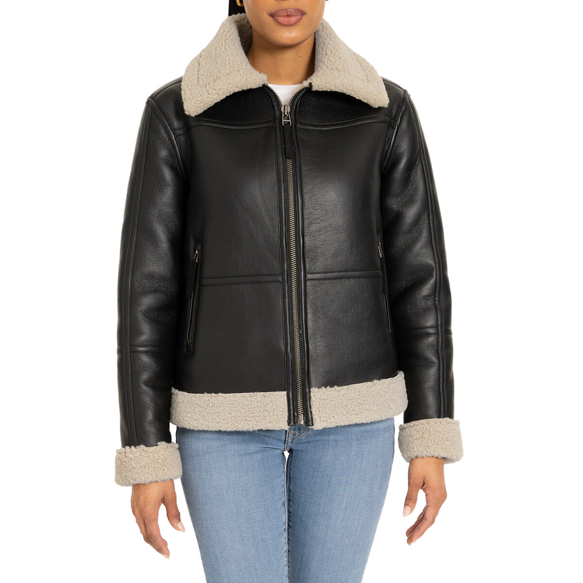 Bearpaw Chamarra para Dama Negro Chica