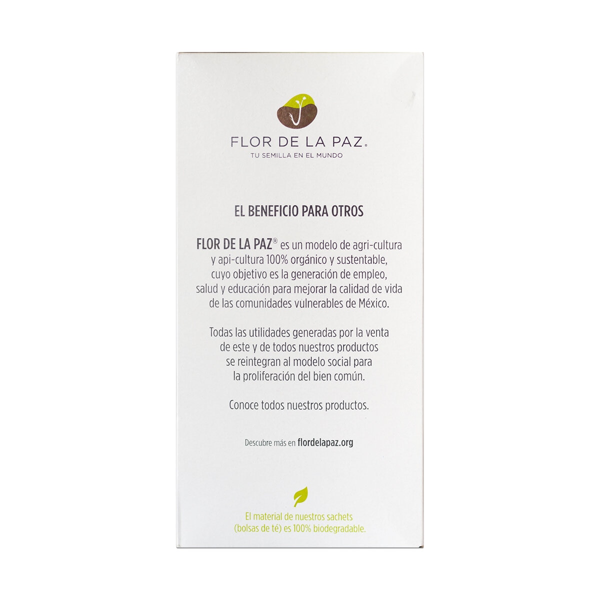 Flor de La Paz Té Organico kit 4 cajas con 16 sachets