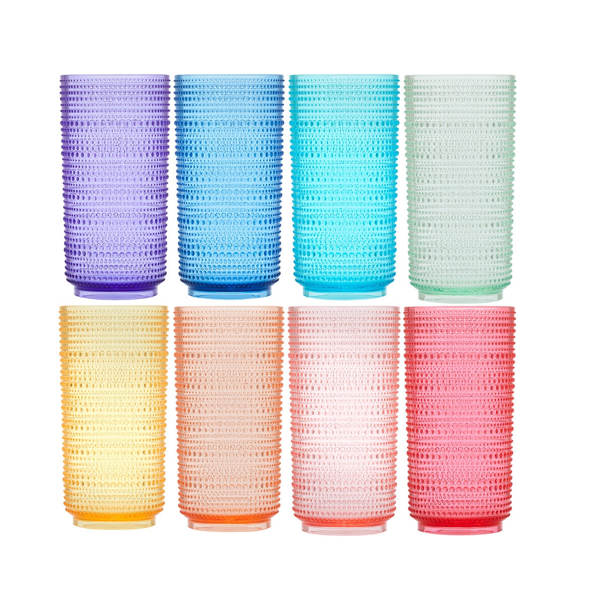 Juego de Vasos de Acrílico 8 piezas