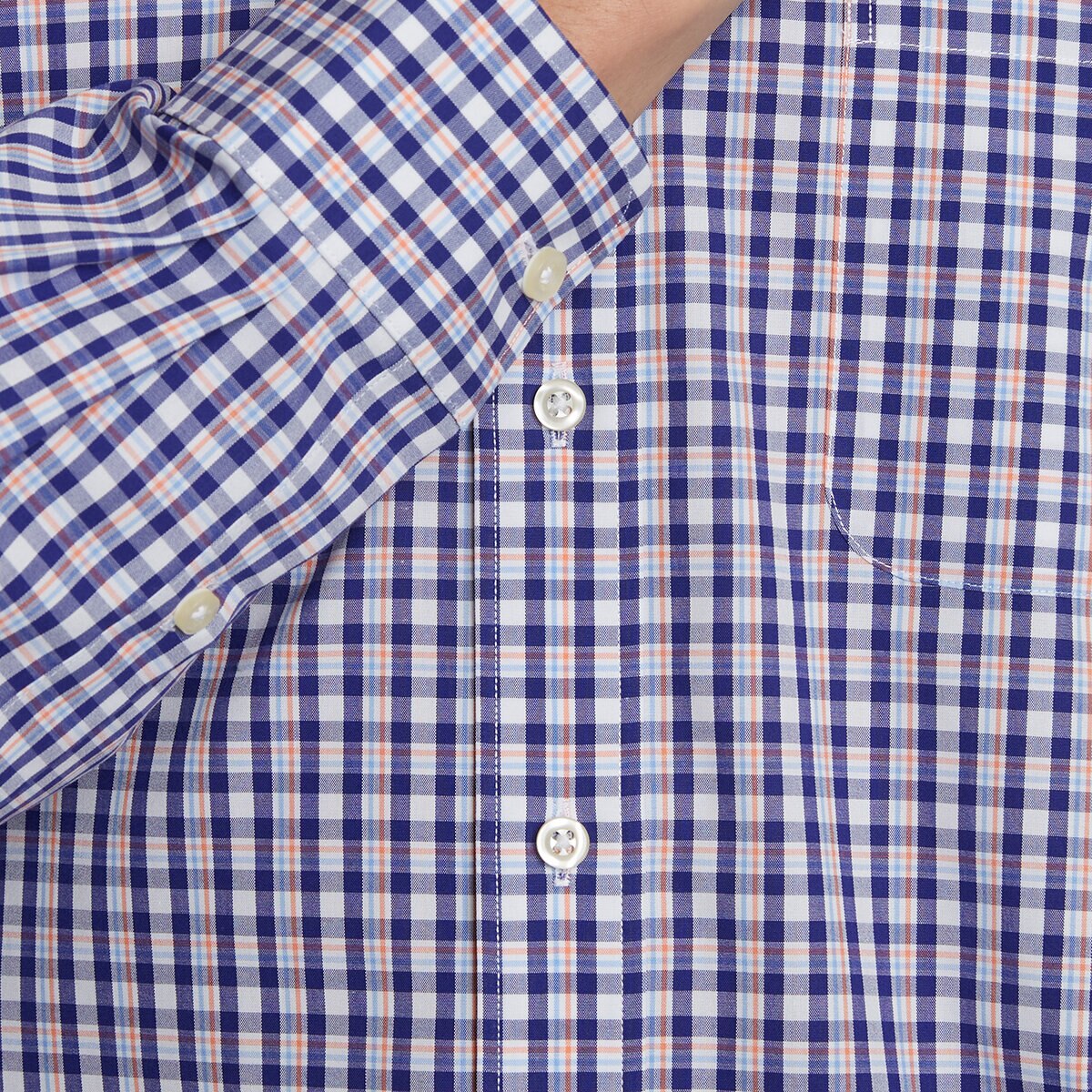 Kirkland Signature Camisa de vestir para Caballero Azul Cuello 18 Manga 34/35