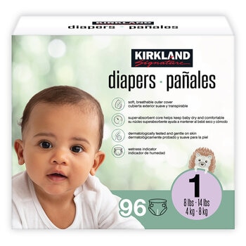 Kirkland Signature Pañales Etapa 1 Unisex 96 piezas