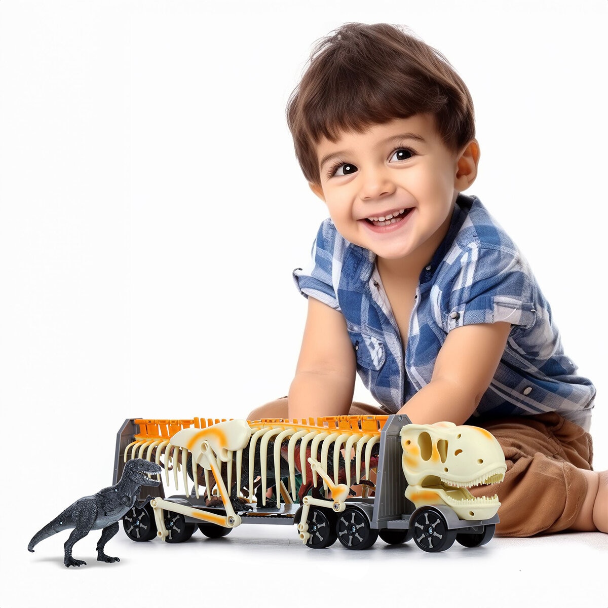Transportador de Dinosaurios Amarillo 