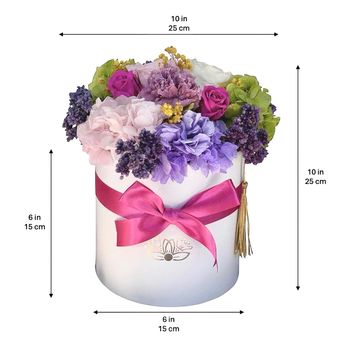 Alive, Bouquet Mix Primavera, Caja Blanca, Duración 6 Meses. Alive, Bouquet Mix Primavera, Caja Blanca, Duración 6 Meses.