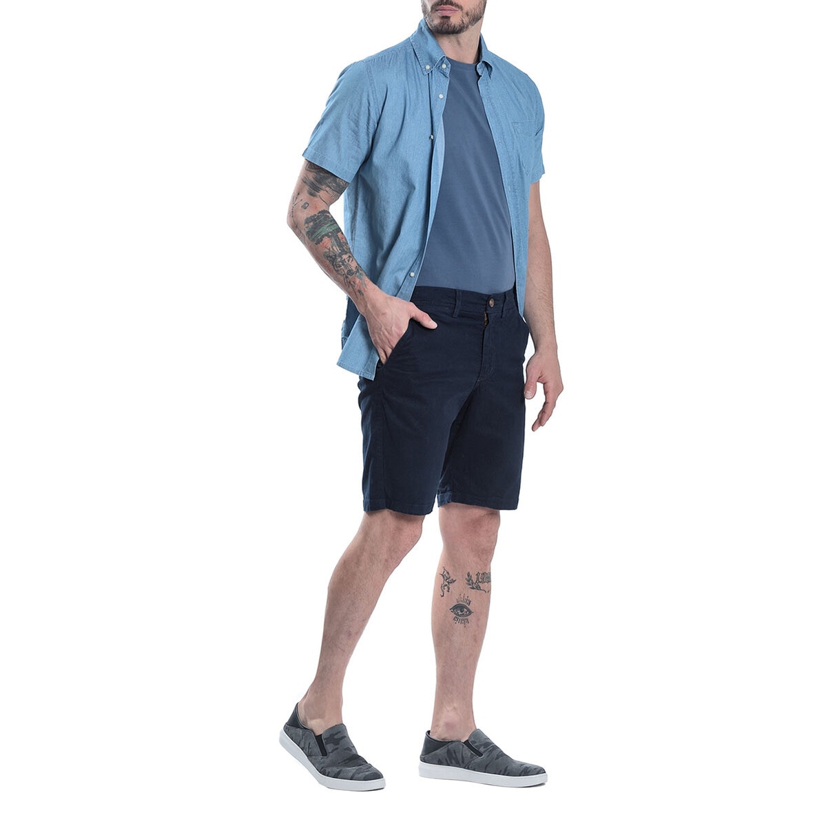 Chaps Shorts para Caballero Azul 30