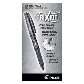 Pilot Bolígrafo Borrable Punto Fino 12 Piezas