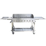 NXR, Parrilla de Acero de 8 Quemadores Plegable