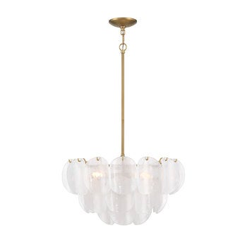 Empire Lighting, Lámpara Colgante con Pantallas de Vidrio Modelo Sutton