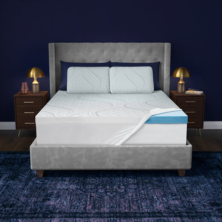 Novaform Cubre Colchón de Espuma de Memoria de Gel, Queen