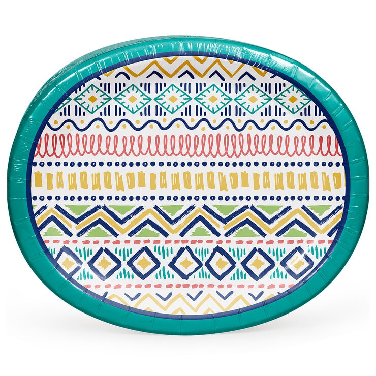 Artstyle Spring Platos Ovalados Desechables 50 pzas