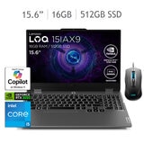Lenovo LOQ 15IAX9 Gaming Laptop 15.6" Full HD Intel Core i5 16GB 512GB SSD + Mouse