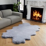 Mon Chateau Luxury Collection Tapete de Pelo Sintético 180cm x 110cm, Gris