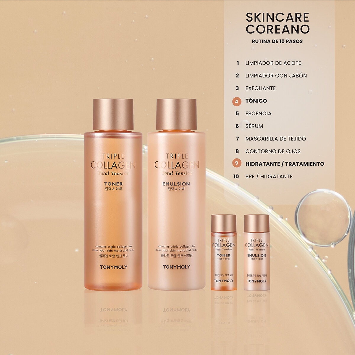 Tony Moly Set Triple collagen Total Tension